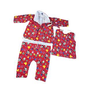 Vintage children’s Disney Mickey Mouse print hand made 3 piece size 12-18 month